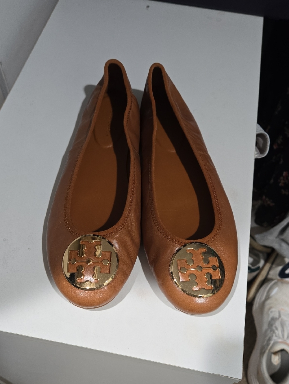 Tory Burch Travel Reva  Leather  Flats 8